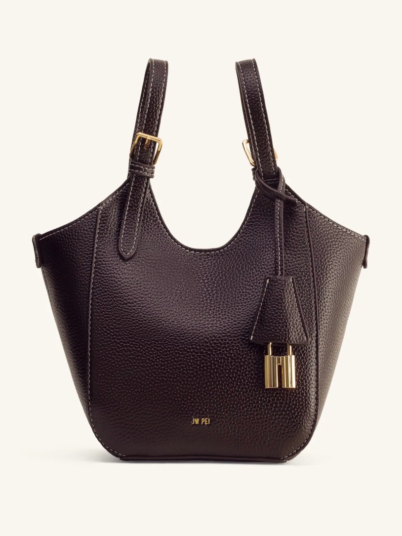 Nwt Jw Pei Ines Padlock Tote Bag - Dark Brown
